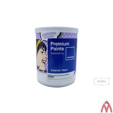 더제이 외부용 계란광 수성페인트 파란색 1L 건물페인트 수성페인트외부용 도장공사, 파랑18-4034