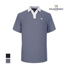 팜스프링스 남성 트임카라 배색 반팔티셔츠_STSM232187 1091077