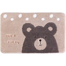 Buychoo 패브릭 발매트, 브라운 곰