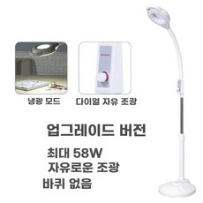 자바라 확대경 led 미용 클래식 시술 고배율 뷰티샵 피부관리실 문신 뷰티, A. 58W 휠X 자유 디밍