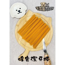 毛孩嗑肉Bar 純手工牛奶牛肉綠茶狗狗貓貓潔牙耐咬零食, 1個, 蜂蜜潔牙棒
