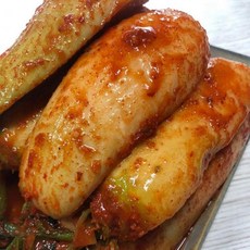 전라도 여수 남도 석박지 김치 1.5kg 속재료까지 100% 국내산 숙성무김치 섞박지 국밥 곰탕 설렁탕 무우, 단품, 1개