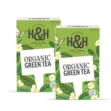 히스앤헤더 그린티 녹차 티백 Heath & Heather Green Tea, 2개, 20개입, 1.5g