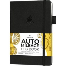 클레버 폭스 자동 주행 거리 기록부 – 차량 기록부로 비용 연료 소비 및 윤활유 추적기 포함 기록용 운전 기록기 A5 크기 1674 항목 숲속 녹색, Black, A5 (5.8'' x 8.3'')