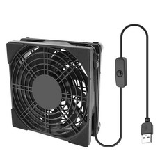 XMSJSIY USB 팬 라우터 쿨링 1800RPM 라디에이터 PC 케이스 120mm 5V 모뎀 수신기 DVR 플레이스테이션 TV 박스용 온오프 스위치 - 1개, XMSJSIY USB 팬 라우터 쿨링 1800RPM 라