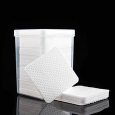 베스토 200PCS 코튼 패드 린트 프리 매니 리무버 와이프 종이 청소 메이크업 도구, 1 box White