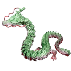 MADE IN KOREA 액션 피규어 구체 관절 3D프린팅 드래곤 피규어 청룡 45cm, 레인보우, 1개 레인보우, 1개