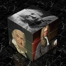 퍼즐 큐브 루빅스큐브 학생용 수학 물리 문제해결능력 집중력 향상 교육용 장난감, 1개, 과학자