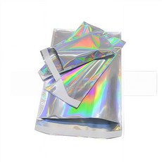 鐳射自粘袋 適用於服裝飾品化妝品包裝, 1個, 16x24+4cm镭射自粘袋