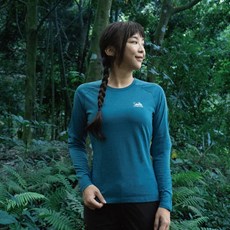 WOAWOA 美麗諾羊毛速乾長袖登山底層衣