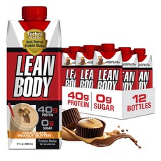 LEAN BODY 高蛋白奶昔 巧克力花生醬, 1個, 500ml