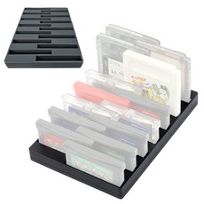 호환 닌텐도 GBA GBC 게임칩 게임팩 거치대 스탠드 정리 홀더 보관, 1개, 블랙, n2360  GBA GBC 게임칩 거치대