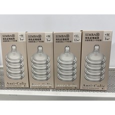 【FuFuGo 小獅王】母乳記憶超柔防脹氣寬口奶嘴4入裝 S-XL (正品公司貨), 1個, 母乳記憶超柔防脹氣寬口奶嘴4入裝 十字M, 十字M