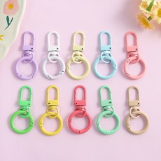 열쇠고리 칼라 고리키링 10색20pcs, 1개, 원터치 고리