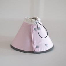 DOXIMUN 寵物伊麗莎白圈 防咬防舔頸圈 軟式可調 防水透氣 粉色 S號 (1-3公斤適用), 粉色 升級反光邊 ,S單排扣 適合體重1-3kg, 1個