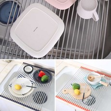 선물 건조 주방용품 배수 친구 이사 기프트 24롤 물빠짐 롤매트 JWBB26FB, 오렌지, 1개