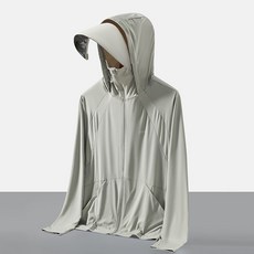 原紗UPF50+ 防曬外套 女 夏季防紫外線 可拆卸帽檐 冰感透氣