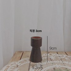 나무 랜턴스탠드 부드러운 캔들 홀더 레트로 스탠드, 1개, 스타일 A 브라운 미니 촛대