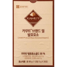 종근당건강 카무트 브랜드 밀 발효효소 30p, 90g, 1개