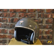 P&J 捷寶 EVO 復古 3/4 安全帽 水泥灰 精裝版, 1個, L