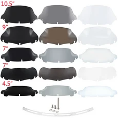 오토바이 윈드 실드 상부 페어링 디플렉터 커버 할리 투어링 스트리트 일렉트라 14 용 4.5 인치10.5 인치 스크린, 10.5 Inch Somke