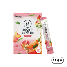 맥널티 복숭아 아이스티 제로 액상스틱, 13g, 330개