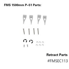 드론 랜딩기어 FMS P51 머스탱 부품 프로펠러 스피너 모터 샤프트 보드 마운트 랜딩 기어 리트랙트 서보 RC 비행기 1500mm 1.5m, 옵션22) Retract Parts, 1개