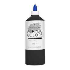 아크릴물감 500ml 블랙