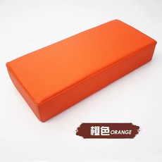 벤치 방석 긴의자 푹신한 120cm 베이지색 카페 100 100x50x5c 사각 옷감 패드, 1개, Q. 주황색