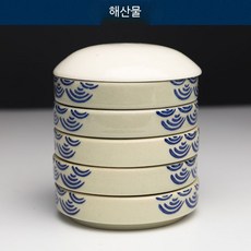 세라믹 물감 파레트 5단 도자기 팔레트 동양화 유화 회화 안료용 화구 접시, 1개