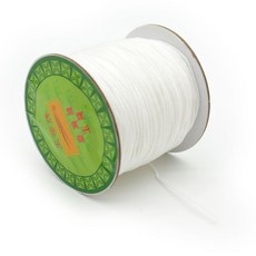 臺灣牌72號玉帶線 0.8mm 編織繩專用線 DIY編織線, 1個, 白色