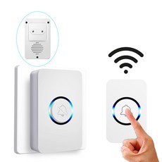 현관 무선스마트초인종 송신부 + 수신부 다양한 시나리오에서 사용 설치가 간편합니다, Wireless Doorbell