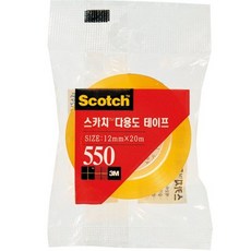 스카치 테이프 리필 550R 12mmX20M 3M, 없음, 1개