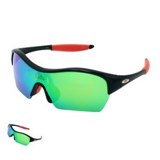 [엠유종합상사] 주니어선글라스 아동선글라스 키즈선글라스 주니어 고글 스톰 블랙레드 렌즈색 그린