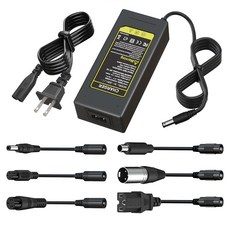 [ 1141251 ] 54.6V 2A 고속 배터리 충전기 6개 플러그 13S 48V 리튬 배터리용 범용 교체 Jetson Gotrax Razor Ninebot Seg, [ 1141251 ] 54.6V 2A 고속 배터리 충전