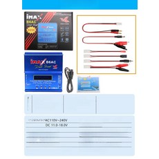 아이맥스 밸런스충전기 IMAX XT60 80W B6AC 배터리 B6AC+T 플러그 케이블/클립 충전기, B6AC 80W [영문], 1개, T-플러그 버전 표준 B