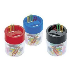 헤이지 피스 원형자석 크립통 클립보관함