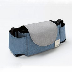 折疊隔尿墊 可攜式隔尿墊 隨身隔尿墊 換尿墊 隔尿墊 便攜式 防水 尿布墊 多功能便攜式 易清洗 寶寶隔尿墊 嬰兒尿布墊, 1個, 普通款嬰兒推車收納包-藍灰色