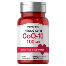 Piping Rock 超級 Q-소브 CoQ10 100mg 速釋軟膠囊, 1個, 240錠