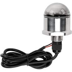 12V 파란색 9LED 해양 LED 조명 선박용 수중 배수구 플러그 1200lm 12인치 NPT 나사선 램프 선박 요트용, 1개