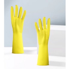 黃色清潔手套, 黃M, 1個
