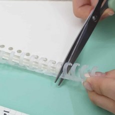 셀프 제본링 투명 12mm 제본소모품 셀프제본링aja8+5pfg