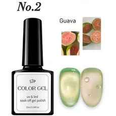 10ml 과일 캣아이 젤 네일 폴리쉬 1/5병 DIY 네일 아트 봄/여름 네일 아트 발렌타인데이 네일 아트., 01 02