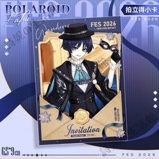 原神周邊 2026FES系列 亞克力立牌 拍立得 壓克力票根 掛件 雙閃吧唧 徽章 哥倫比亞 散兵 達達利亞 菲林斯, 1個, 流浪者-6.5*9CM拍立得, 原神 2026FES