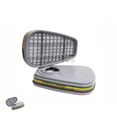 삼렌콩 방독마스크 복합용 방독 정화통 6006K 1봉 2개입 방독방진마스크 산업용마스크 방독마스크정화통, 1