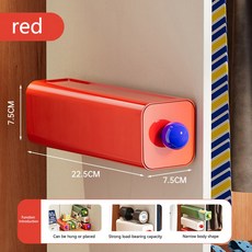 벽 마운트 양말 팬티 스지 디스펜서 공간 절약 옷장 캐비닛 침실 속옷 보관 상자, Red, 4. Red