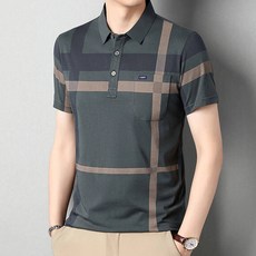 2026 男士夏季 Polo 衫 短袖 休閒衫 條紋 翻領 T 恤 輕薄 透氣 運動 商務