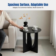 와비사비 원목 커피 테이블 레트로 미니멀리스트 사이드 북유럽 스타일 코너 거실용 노인용, 03 1572