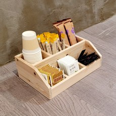 CMFactory 원목 커피정리함 티박스 화장품정리대 서랍트레이 5종, 티 박스 (기본), 1개