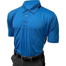 Smitty | BB-S345 프리미엄 바디 플렉스 대학 소프트볼 반소매 심판 셔츠 블루 네이비 공식112680, 브라이트 블루